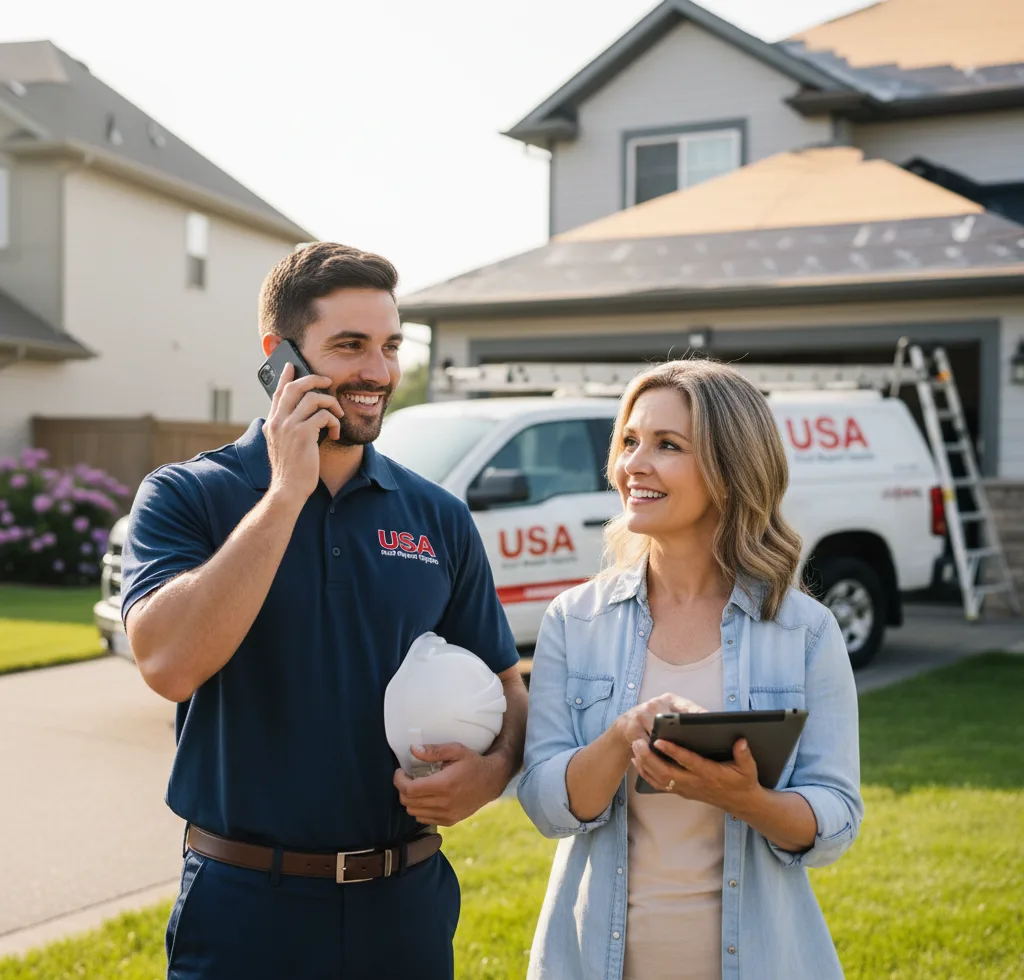 USA Roof Repair Experts customer support in Moberly